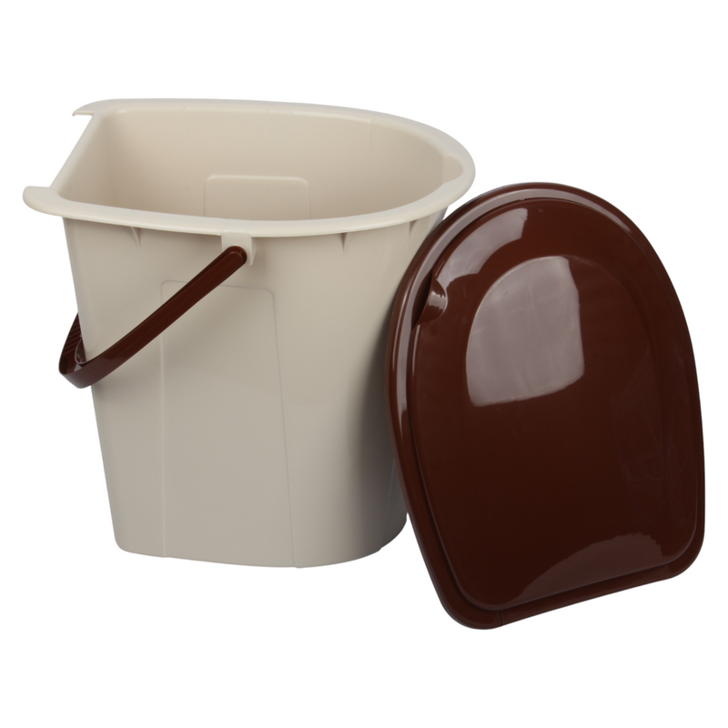 24L Portable Camping Toilet – Bucket-Style Loo (HDPE), 41×35×42.5 cm