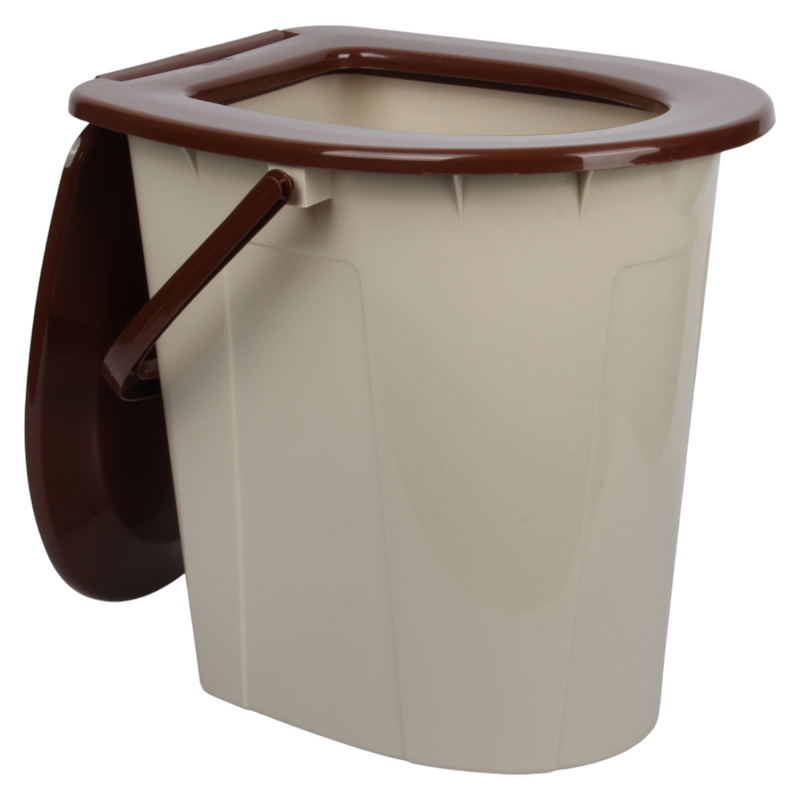 24L Portable Camping Toilet – Bucket-Style Loo (HDPE), 41×35×42.5 cm