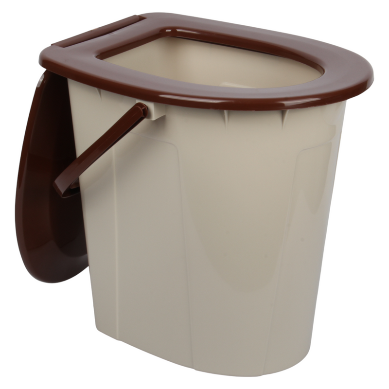 24L Portable Camping Toilet – Bucket-Style Loo (HDPE), 41×35×42.5 cm