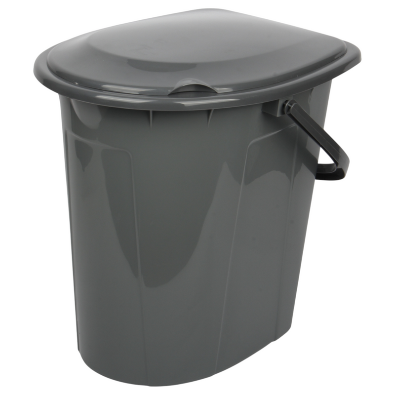 24L Portable Camping Toilet – Bucket-Style Loo (HDPE), 41×35×42.5 cm
