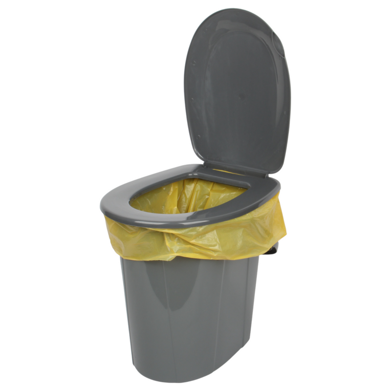 24L Portable Camping Toilet – Bucket-Style Loo (HDPE), 41×35×42.5 cm