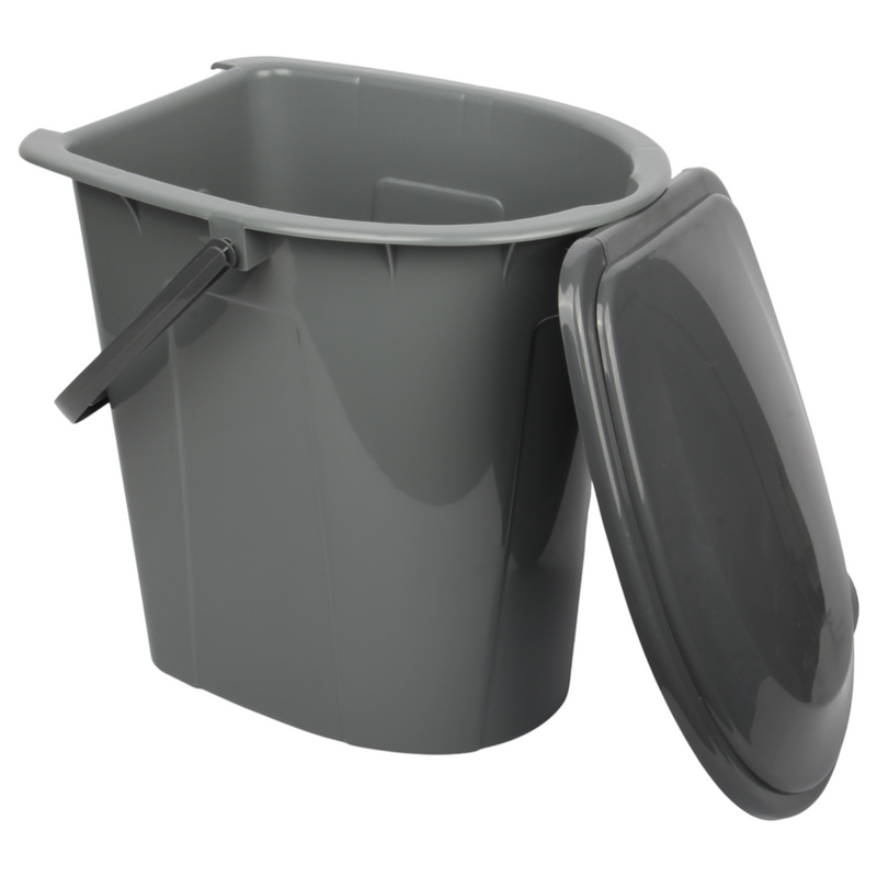 24L Portable Camping Toilet – Bucket-Style Loo (HDPE), 41×35×42.5 cm