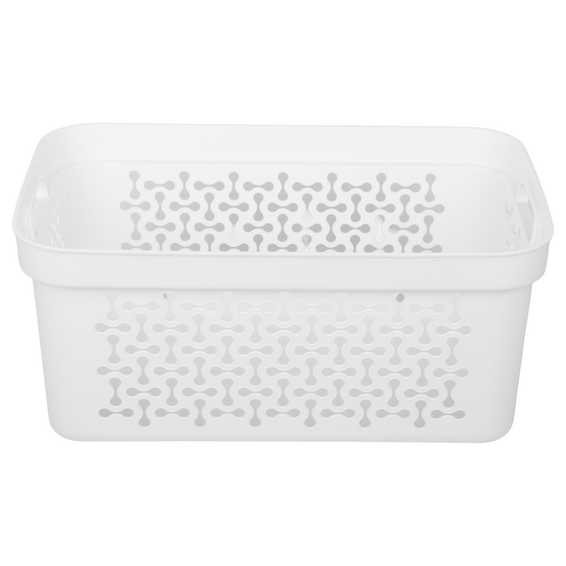 Jolie Max Small Rectangular Plastic Laundry Basket 20L – Clothes Storage Bin with Handles
