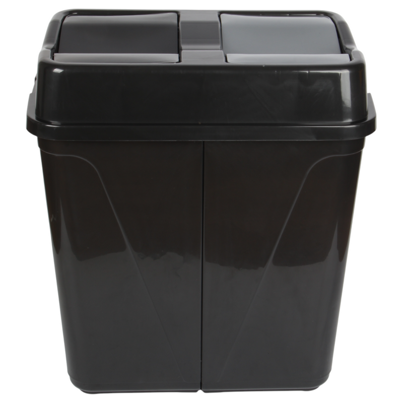 Dual Compartment Rubbish Waste Bin - 100L