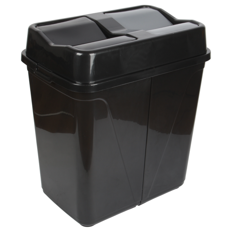 Dual Compartment Rubbish Waste Bin - 100L