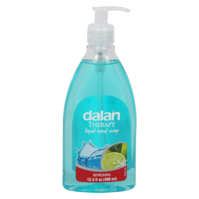 Dalan Therapy Liquid Hand Soap - Antibacterial & Malodors (Pack of 12, 400 ml / 13.5 fl oz Each)