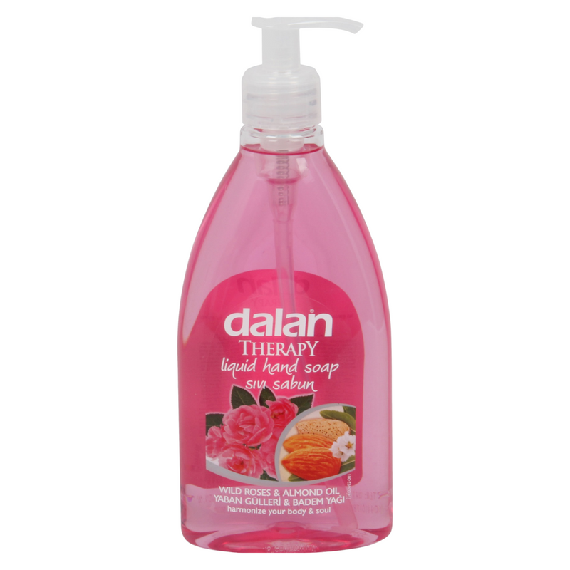 Dalan Therapy Liquid Hand Soap with Wild Roses & Almond Oil (Pack of 12, 400 ml / 13.5 fl oz Each)