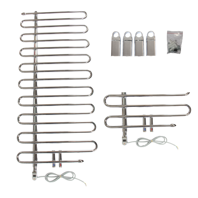 Electric Heating S Design Towel Rail Radiator. (600x1330 mm)