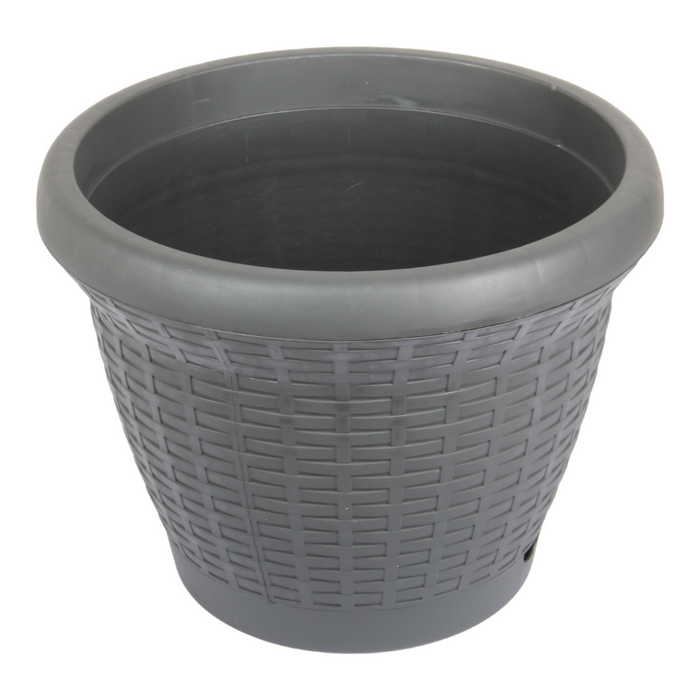 Round Rattan Style Flower Pots. (25L)