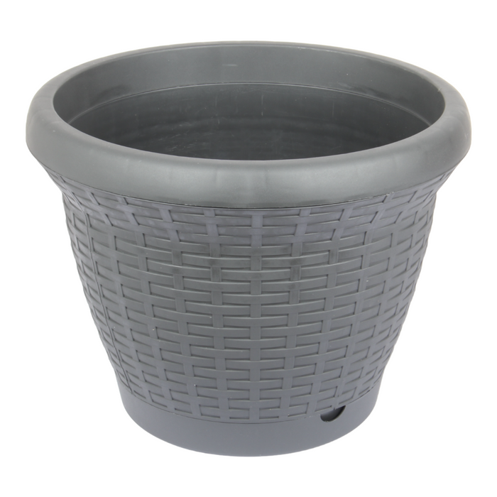 Round Rattan Style Flower Pots. (42L)