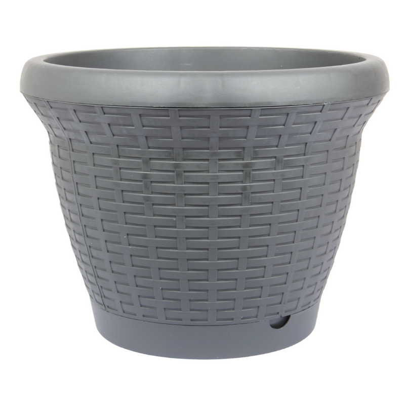 Round Rattan Style Flower Pots. (42L)