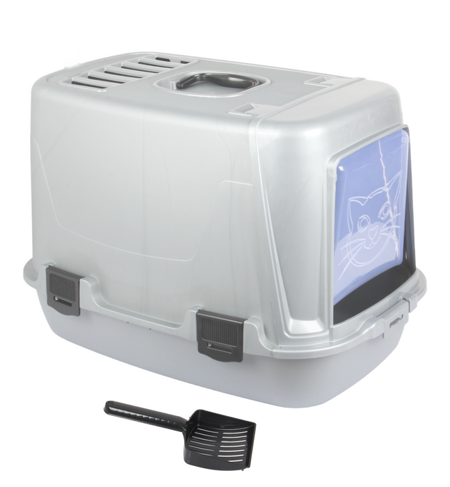 Litter box with charcoal filter hot sale