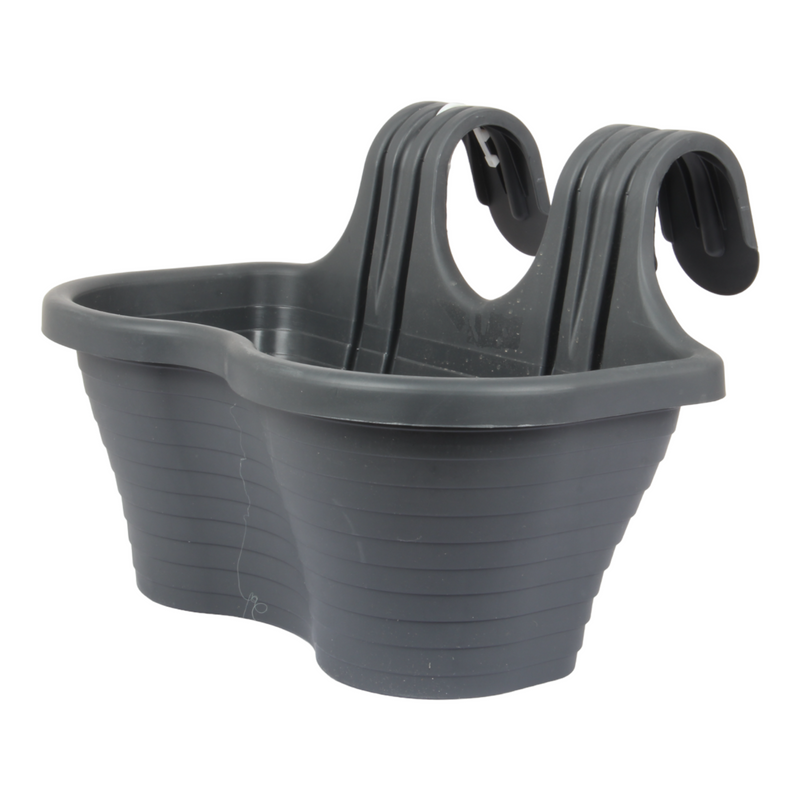 2x Hanging Balcony Flower Pots. (6.5L)