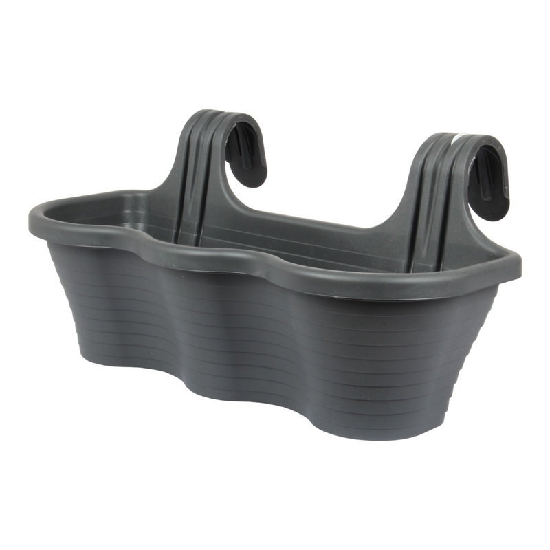 2x Hanging Balcony Flower Pots. (10L)