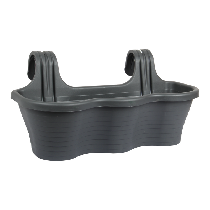 2x Hanging Balcony Flower Pots. (10L)