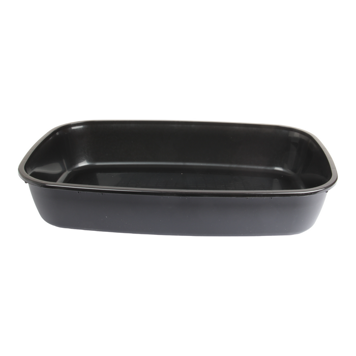 Cat Litter Tray with Sieve. Sifting Litter Box. (Black & Grey)