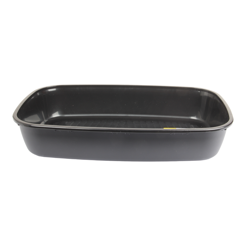 Cat Litter Tray with Sieve. Sifting Litter Box. (Black & Grey)