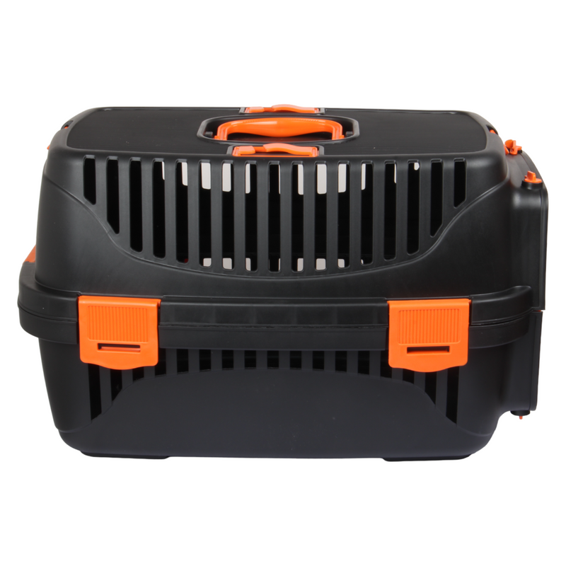 Small Pet Carrier. (Black & Orange)