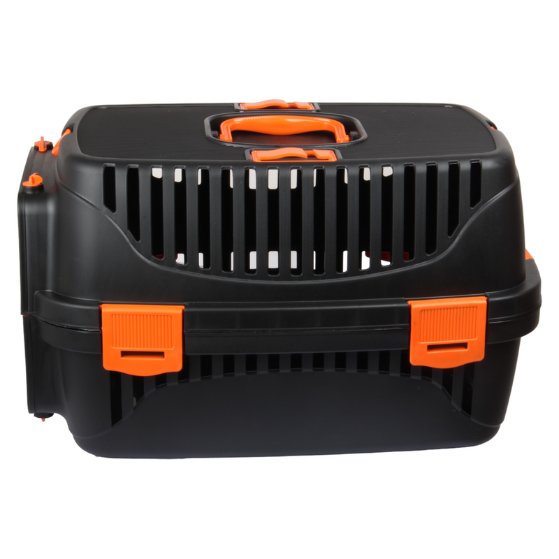 Small Pet Carrier. (Black & Orange)