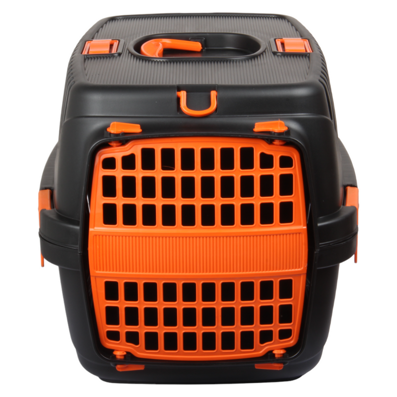 Small Pet Carrier. (Black & Orange)