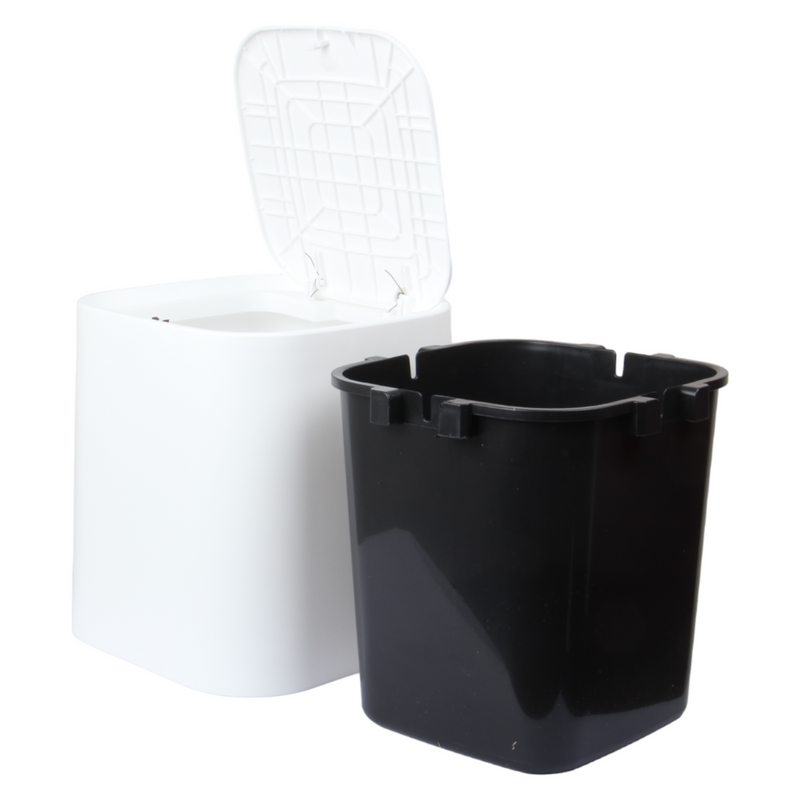 4 Liter Touch Top Dustbin. Removable Bucket. Soft Handle.
