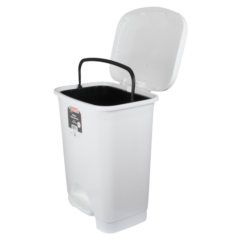 50L Plastic Kitchen Pedal Bin with INNER Bucket. Foot Recycling Dustbin.