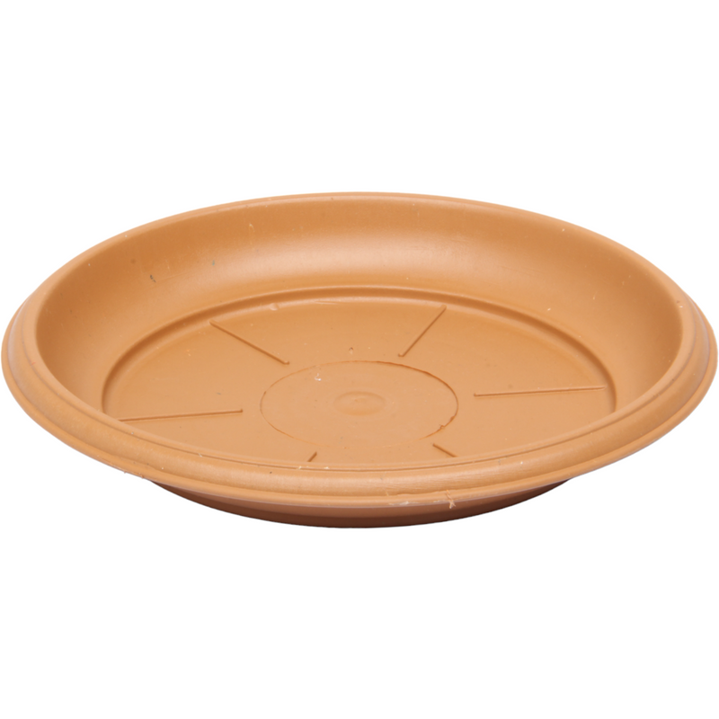 Flower Plant Pot with Saucer. Round Plastic Garden Planters. Indoor & Outdoor.