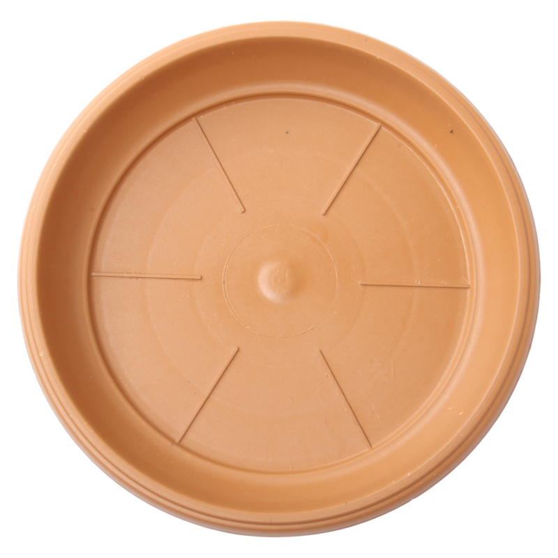 Flower Plant Pot with Saucer. Round Plastic Garden Planters. Indoor & Outdoor.