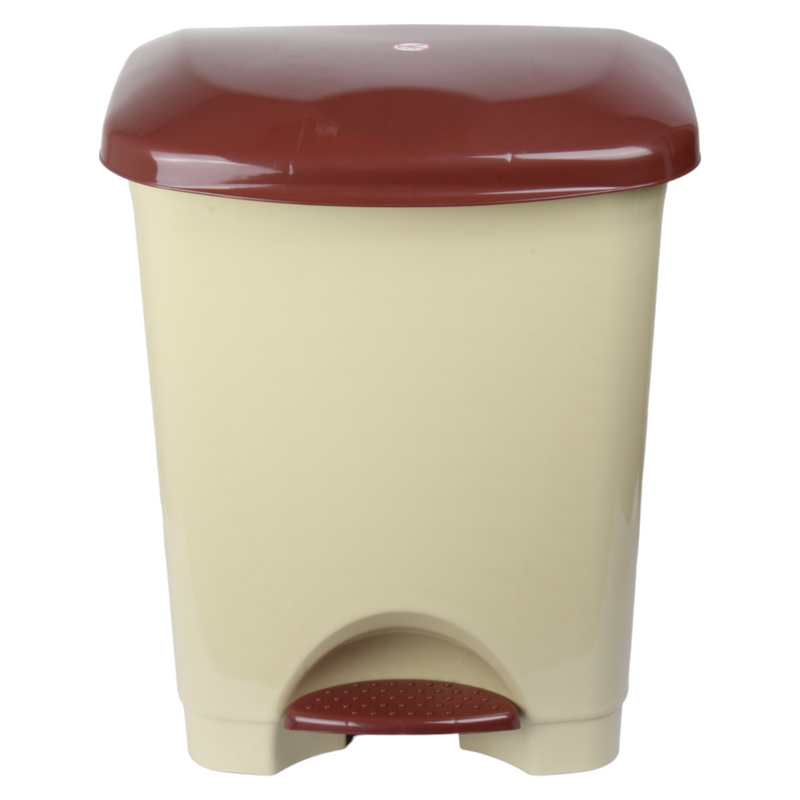 50L Plastic Kitchen Pedal Bin with INNER Bucket. Foot Recycling Dustbin.