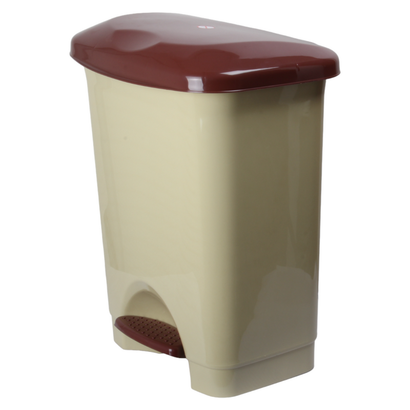50L Plastic Kitchen Pedal Bin with INNER Bucket. Foot Recycling Dustbin.