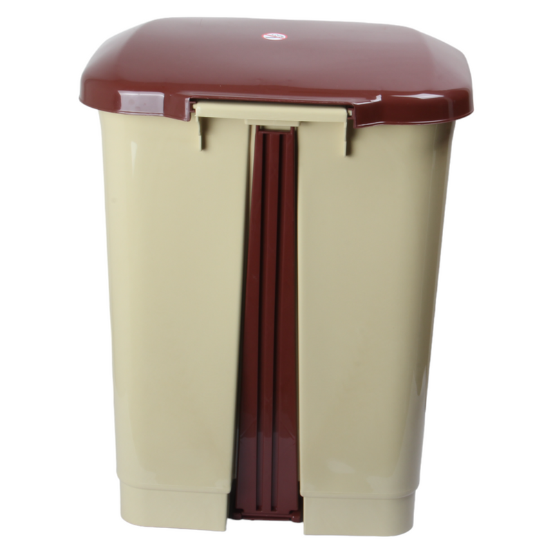 50L Plastic Kitchen Pedal Bin with INNER Bucket. Foot Recycling Dustbin.