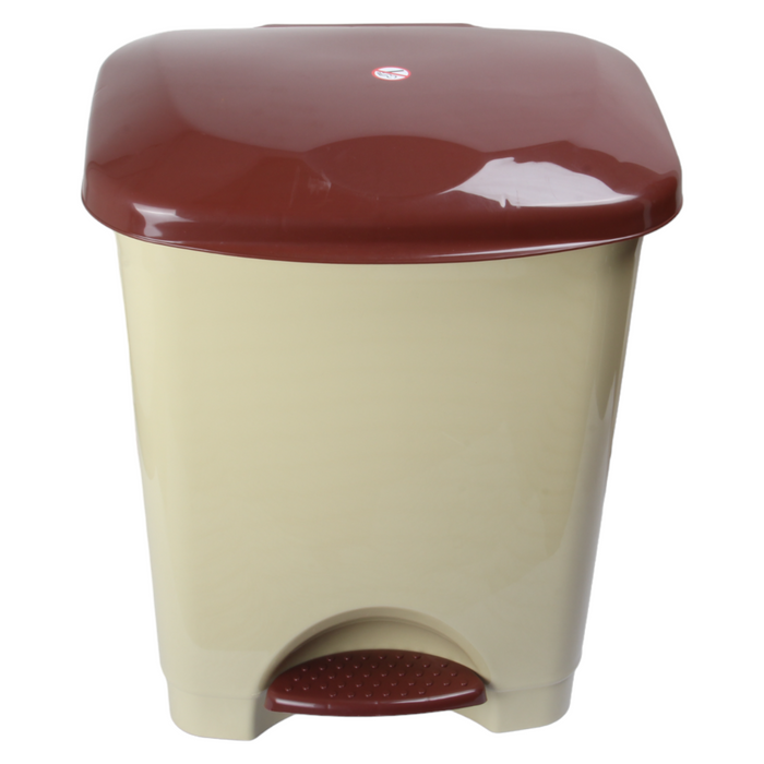 50L Plastic Kitchen Pedal Bin with INNER Bucket. Foot Recycling Dustbin.