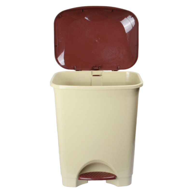 50L Plastic Kitchen Pedal Bin with INNER Bucket. Foot Recycling Dustbin.