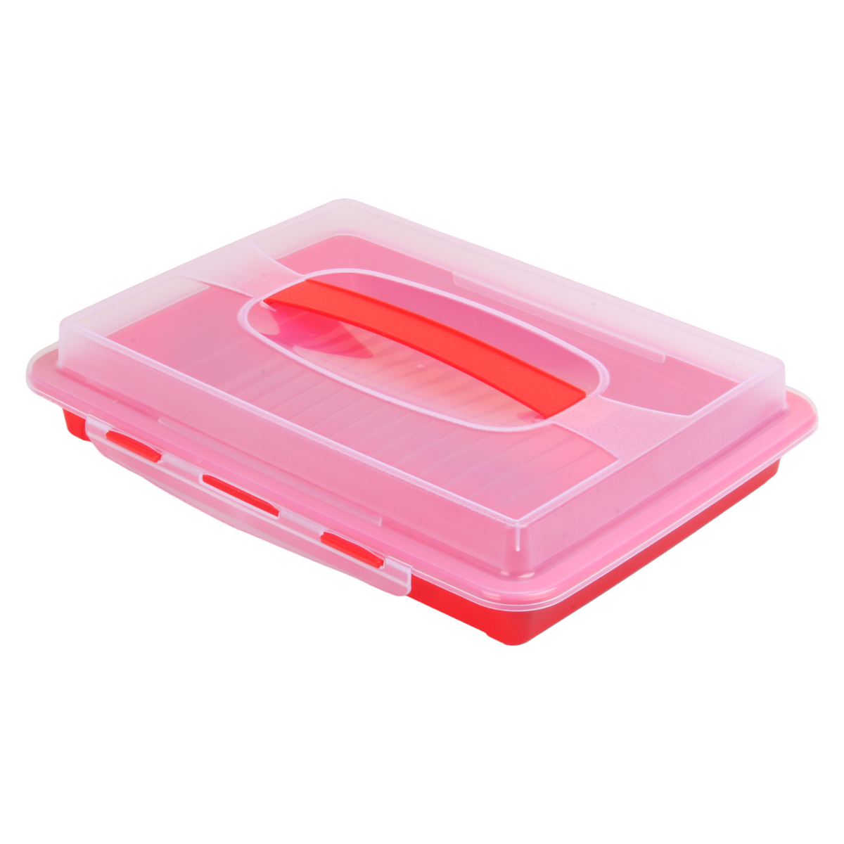 Rectangular Cake Carrier. Plastic Food Storage Box. (Antrasit) — All In One  London