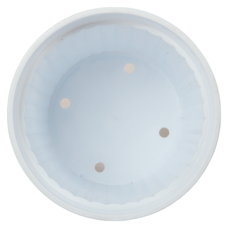 Round Flower Plant Pot and Saucer. Garden Planters. (3 L)