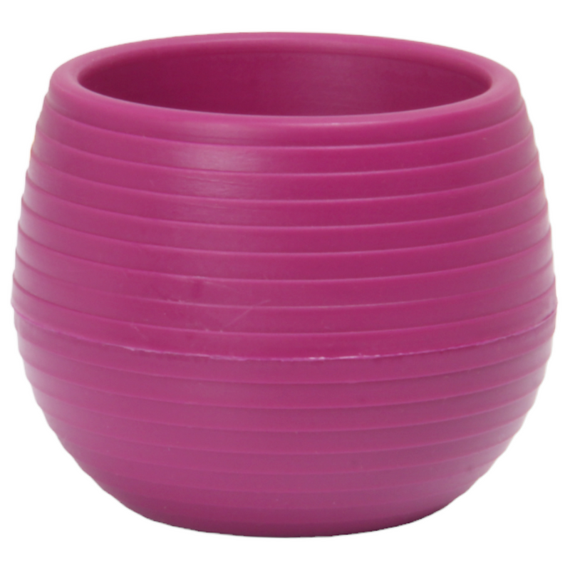 Mini Round Flower Pot. Succulent, Cactus Flower Planter. Desktop Pot. (Fuchsia)