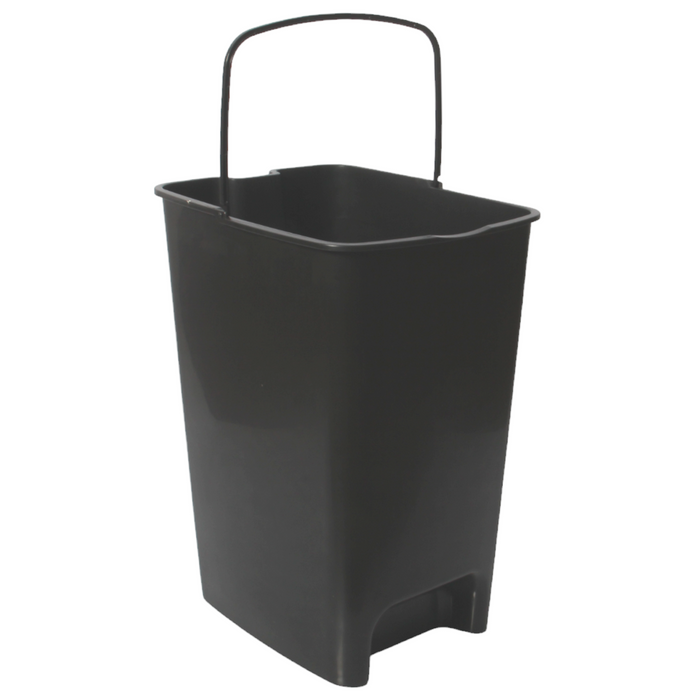 3x Black Buckets with Handle. (40L)