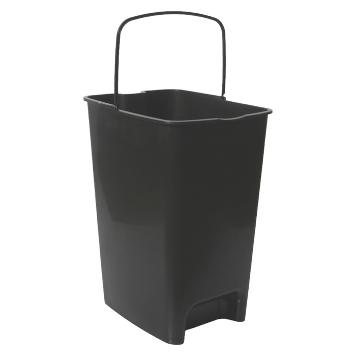 3x Black Buckets with Handle. (40L)