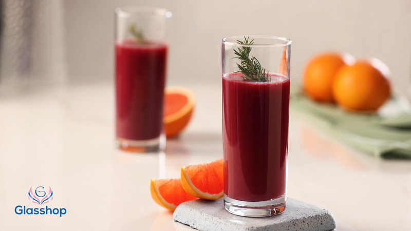 Hiball Clear Glasses. Tall Drinking Water / Juice Glass. ( Set of 6 ) 360 ml.