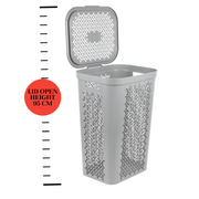 60L Large Plastic Laundry Basket — CRE60L | Family-Sized Washing Hamper | Laundry Baskets — All In One London
