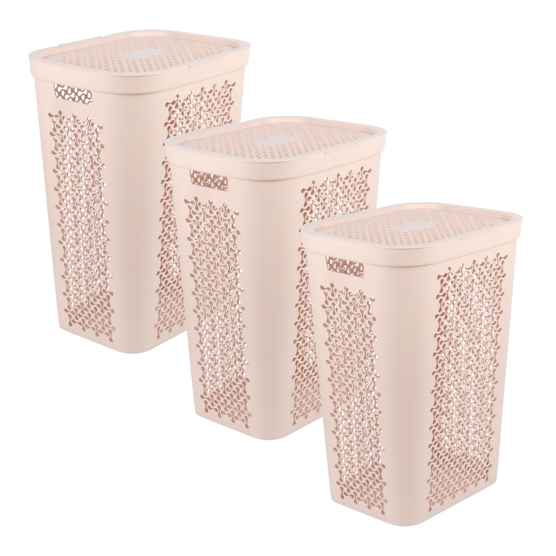 60L Large Plastic Laundry Basket — CRE60L | Family-Sized Washing Hamper | Laundry Baskets — All In One London