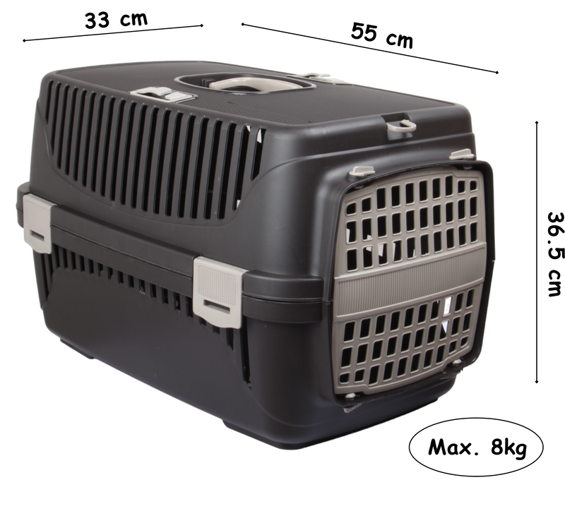 Plastic Large Pet Carrier. Pet Travel Box.