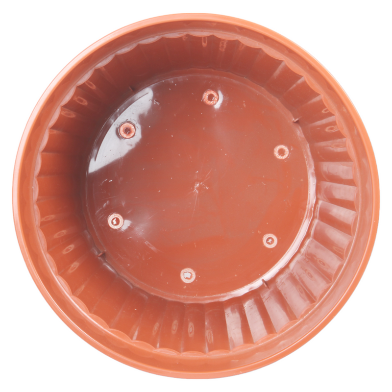 Large Round Flower Plant Pot and Saucer. Garden Planters. (13 L)