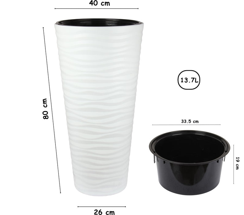 Extra Large Tall Flower Pot. (80cm)