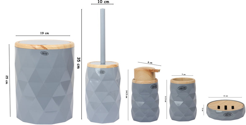 Bathroom Accessory Set. (Set of 5)