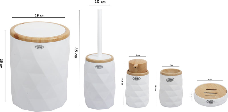 Bathroom Accessory Set. (Set of 5)