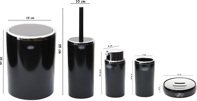 Bathroom Accessory Set. (Set of 5)