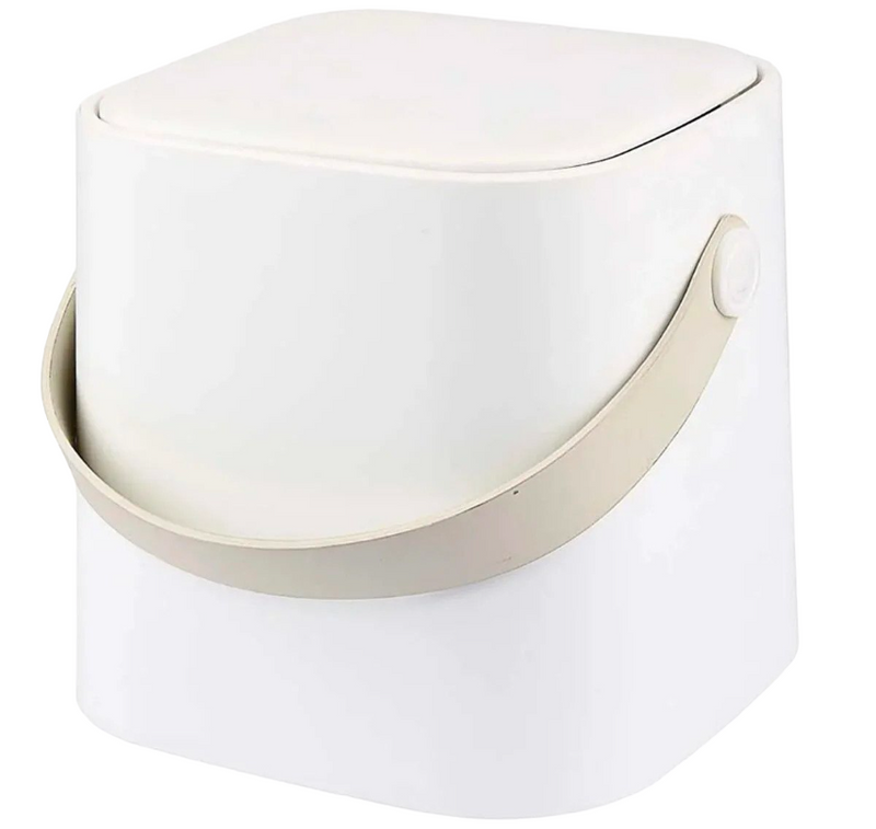 4 Liter Touch Top Dustbin. Removable Bucket. Soft Handle.