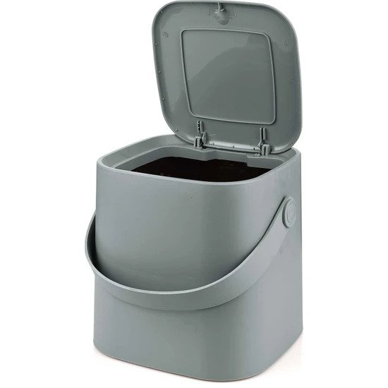 4 Liter Touch Top Dustbin. Removable Bucket. Soft Handle.