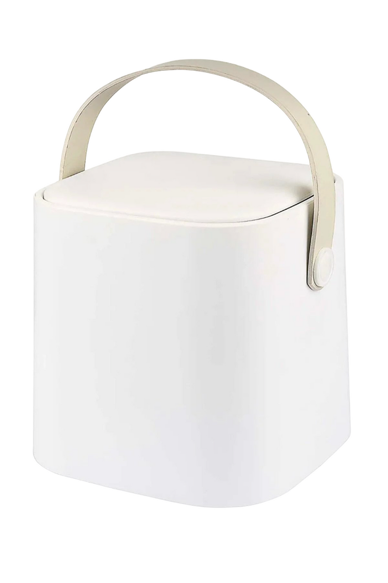 4 Liter Touch Top Dustbin. Removable Bucket. Soft Handle.